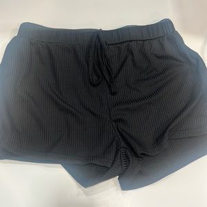 Black lounge shorts